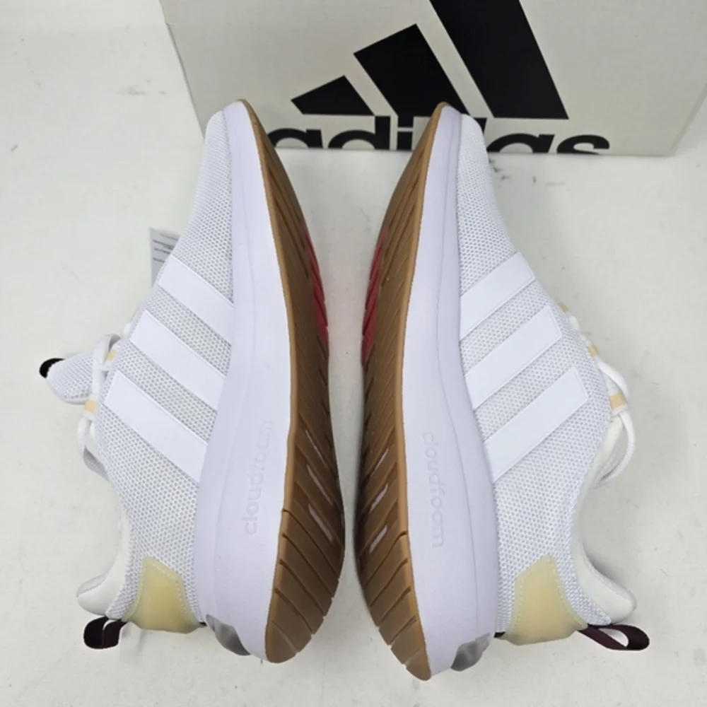 adidas Racer TR23 Running Shoes Cloudfoam Cloud White Red Women's Size 10 IG7344